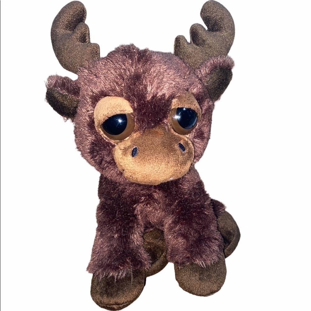 Moose plush brown small